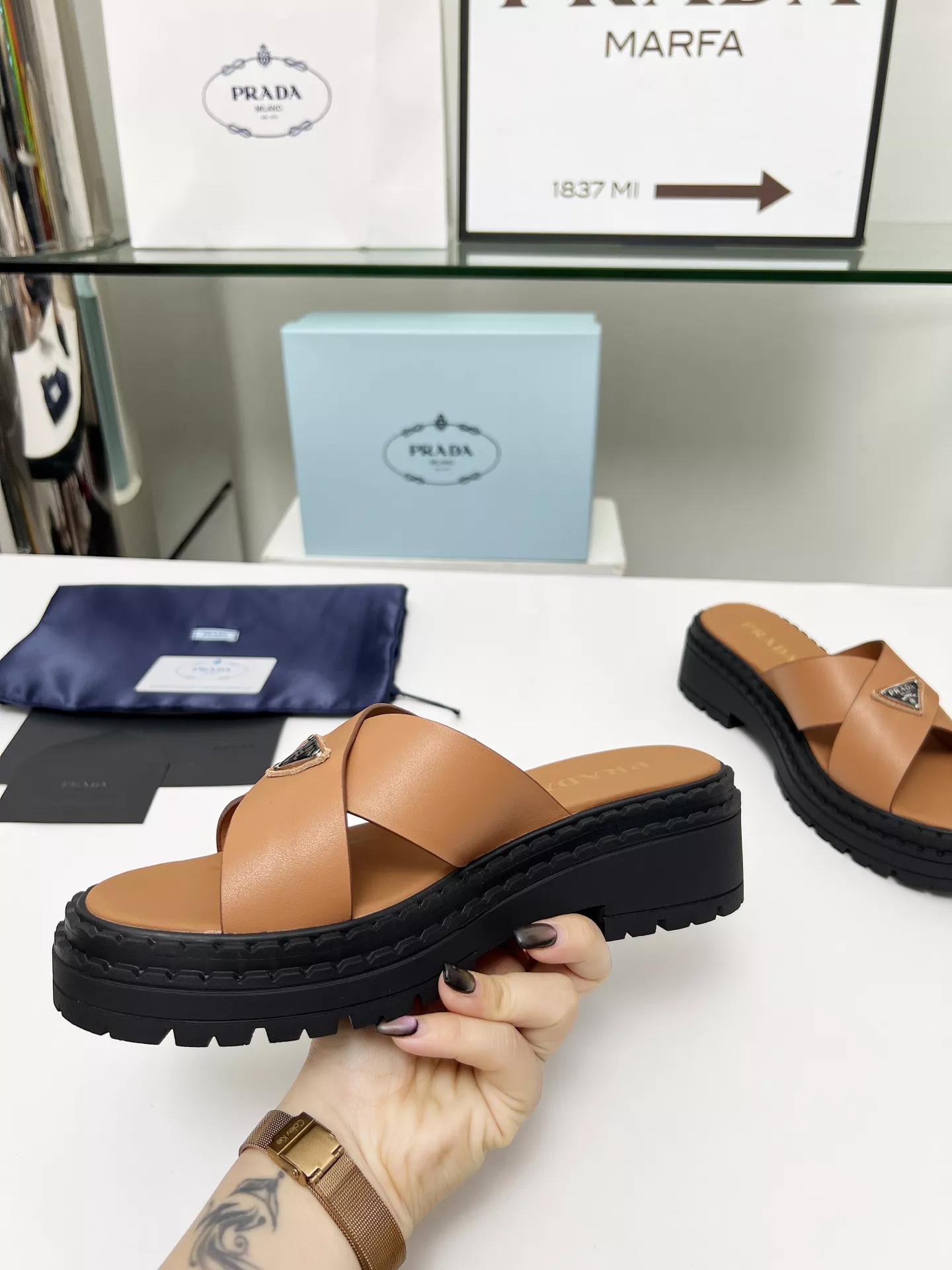 Comfortable 9841 Prada Slippers For Women