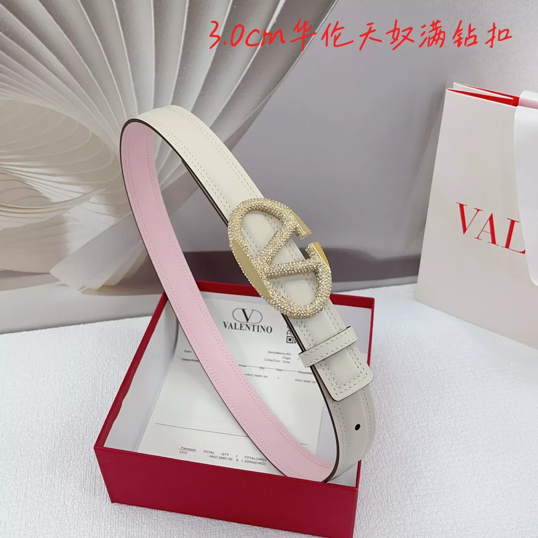 Comfortable 9959 Valentino AAA Quality Belts In 3.0cm For Women