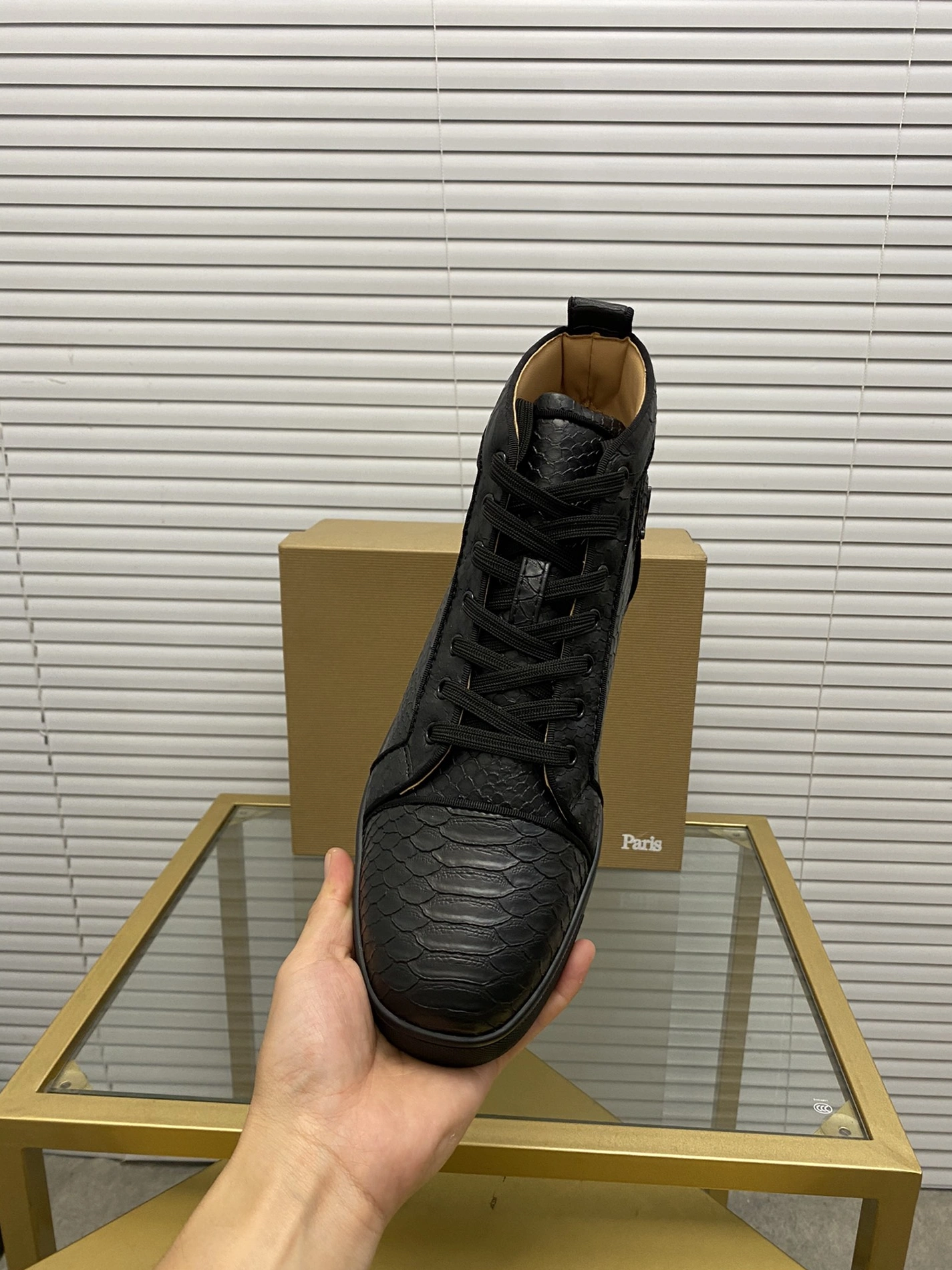 Compact 1367 Christian Louboutin High Top Shoes For Men
