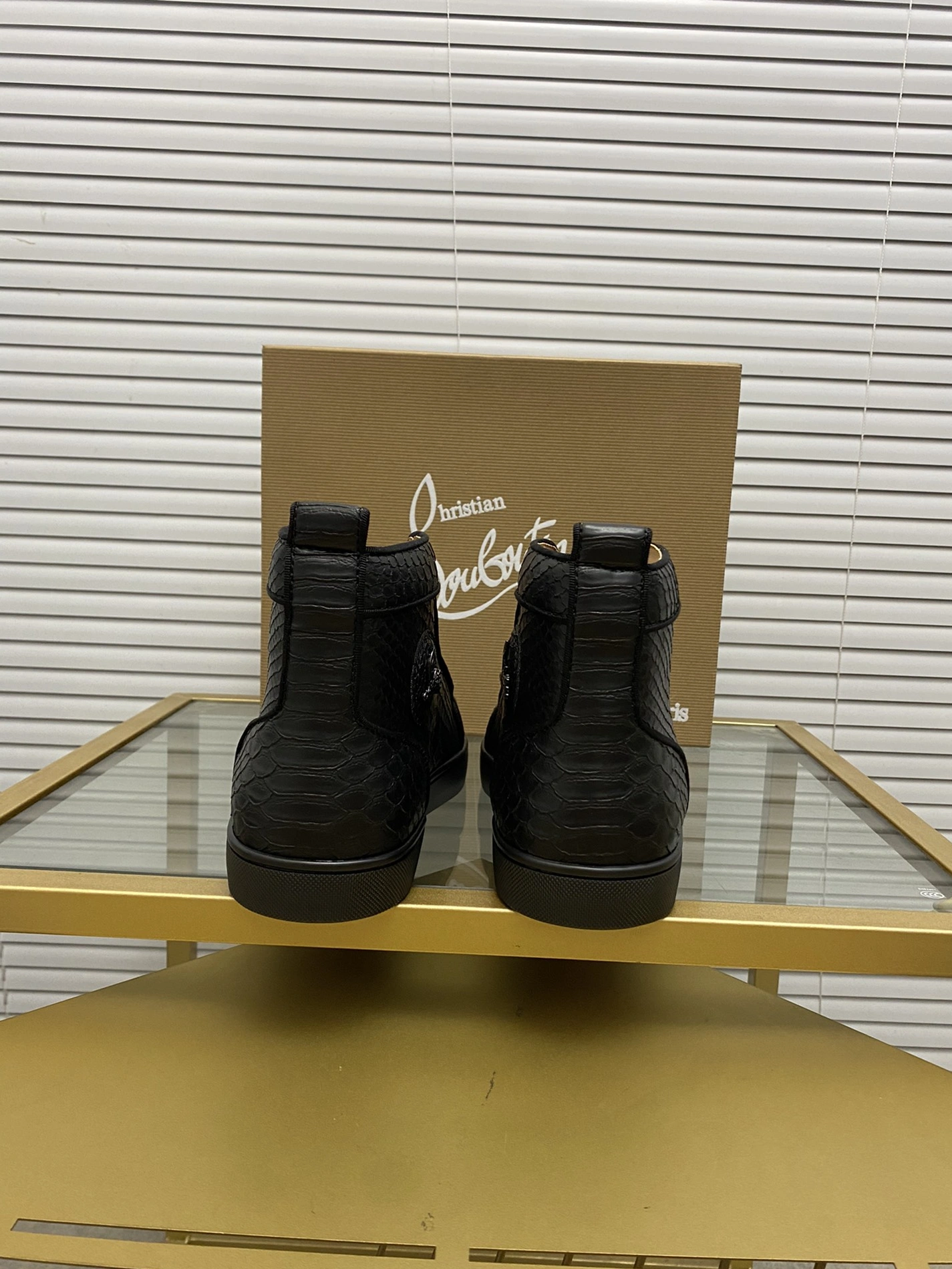 Compact 1367 Christian Louboutin High Top Shoes For Men