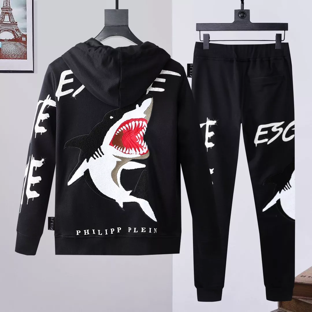 Compact 1672 Philipp Plein PP Tracksuits Long Sleeved For Men