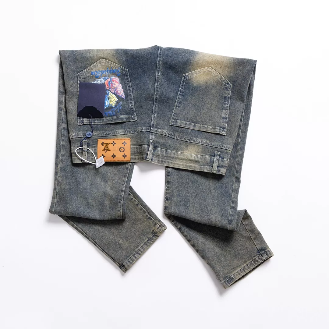 Compact 1816 Louis Vuitton LV Jeans For Men