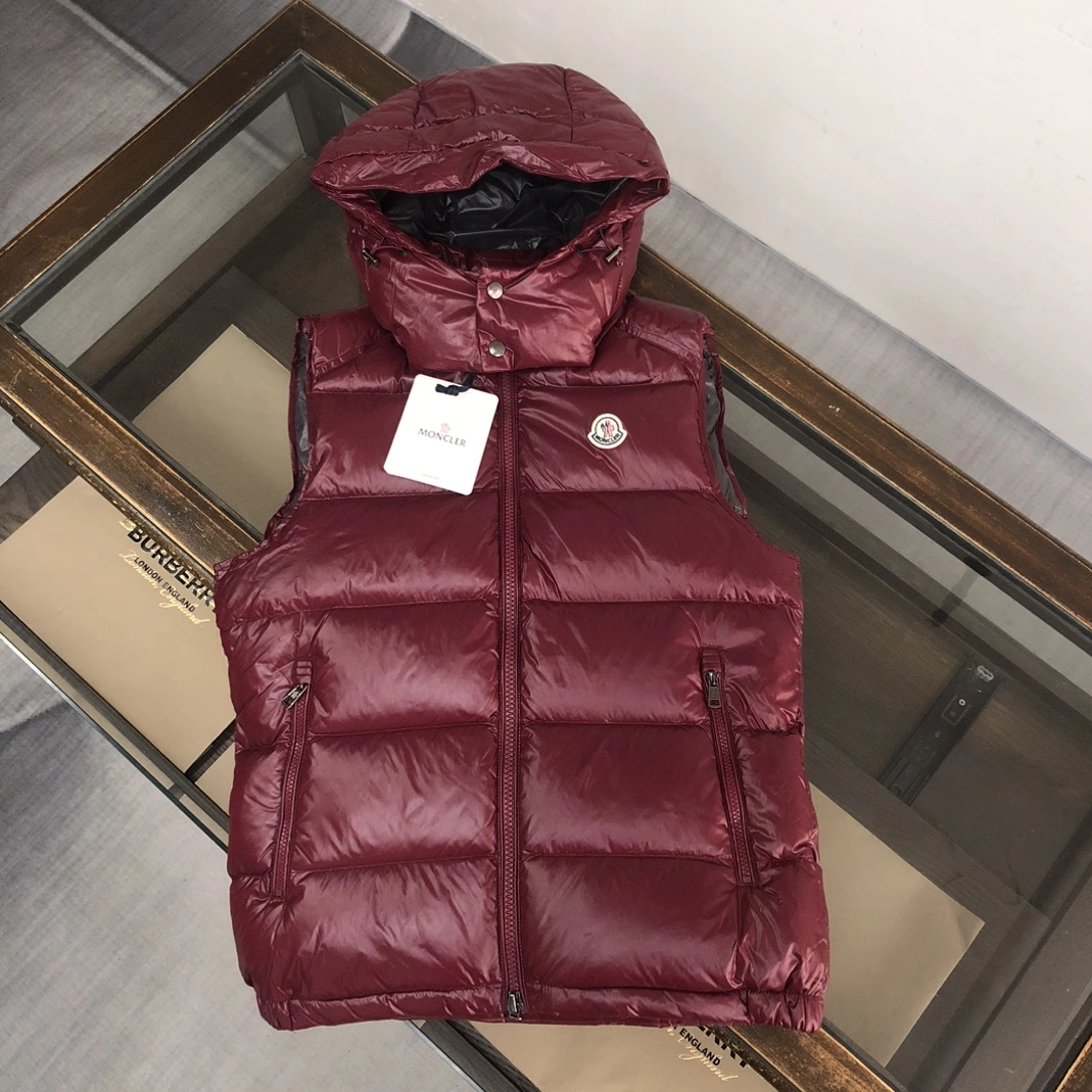 Compact 1875 Moncler Down Feather Coat Sleeveless For Unisex
