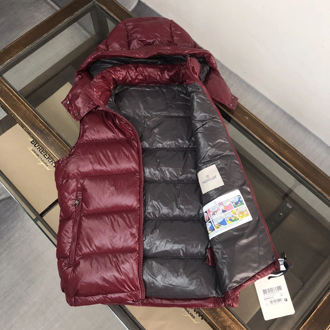 Compact 1875 Moncler Down Feather Coat Sleeveless For Unisex