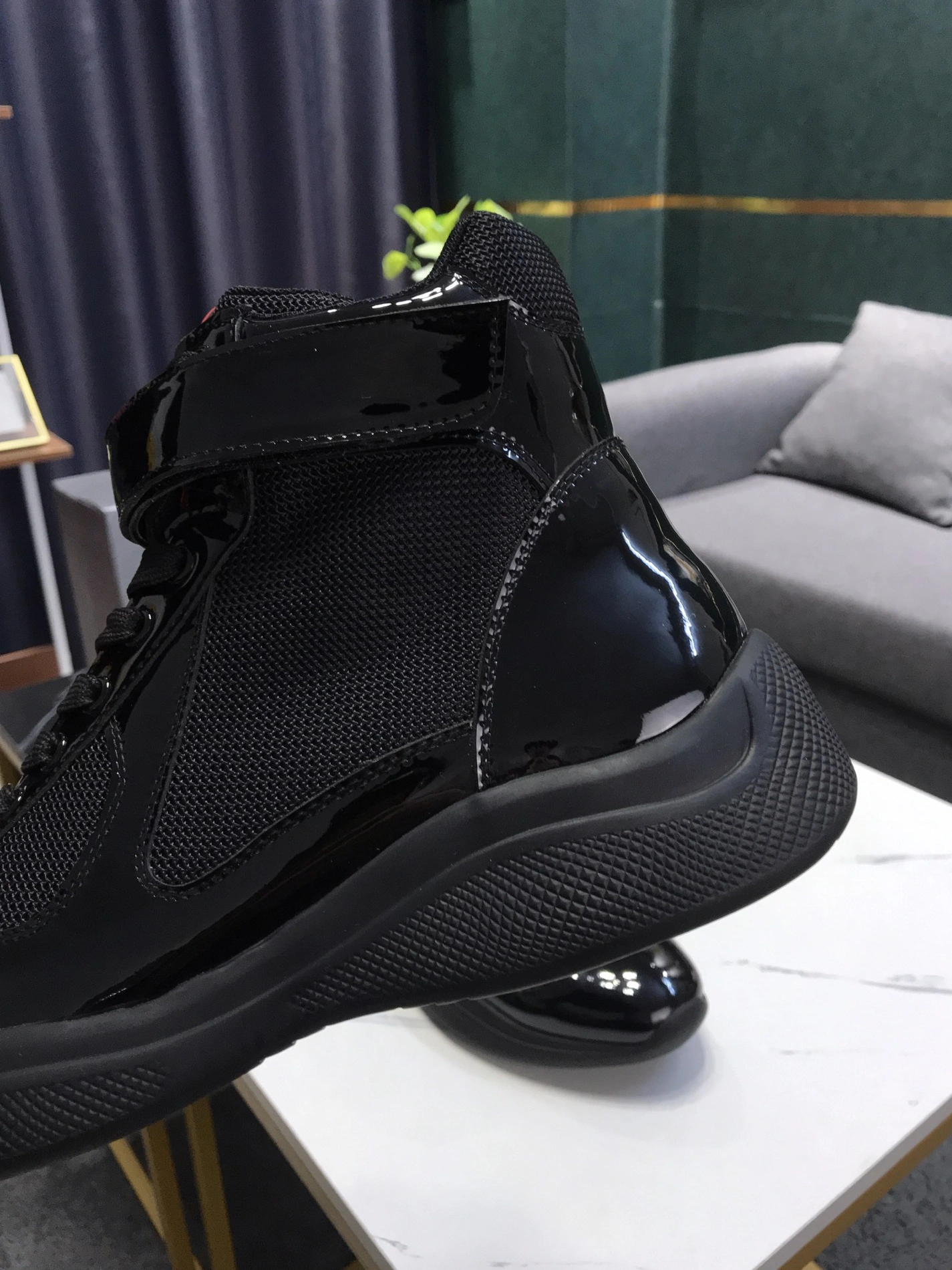 Compact 1950 Prada High Top Shoes For Men