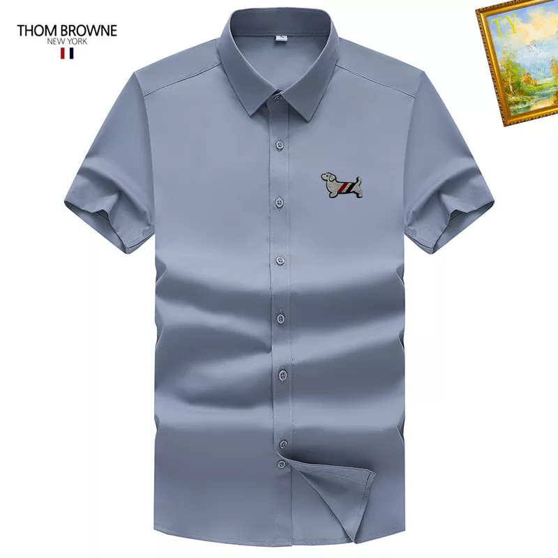 Compact 2838 Thom Browne TB Shirts Short Sleeved For Men