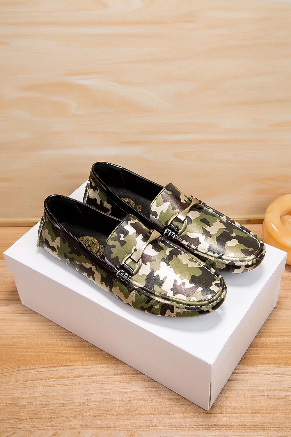 Compact 3059 Versace Leather Shoes For Men
