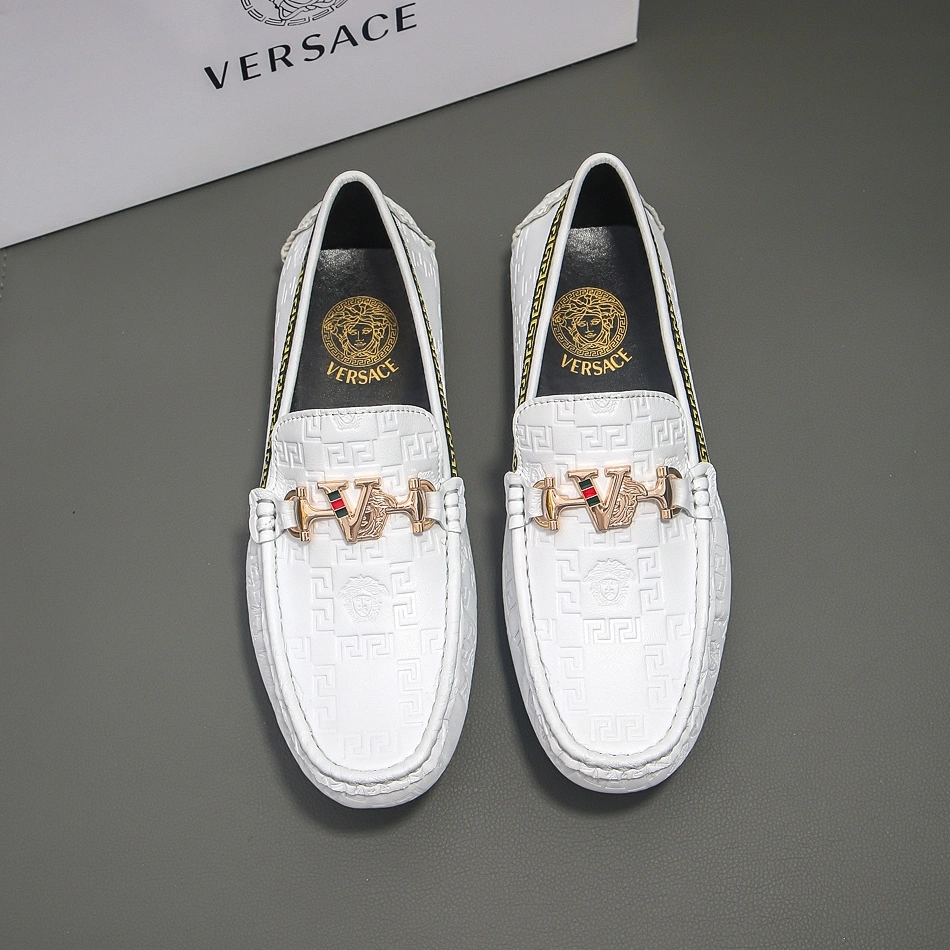 Compact 3168 Versace Leather Shoes For Men