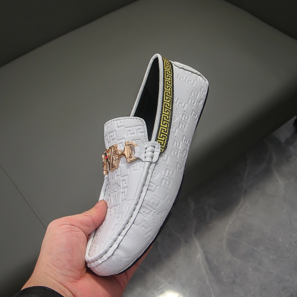 Compact 3168 Versace Leather Shoes For Men
