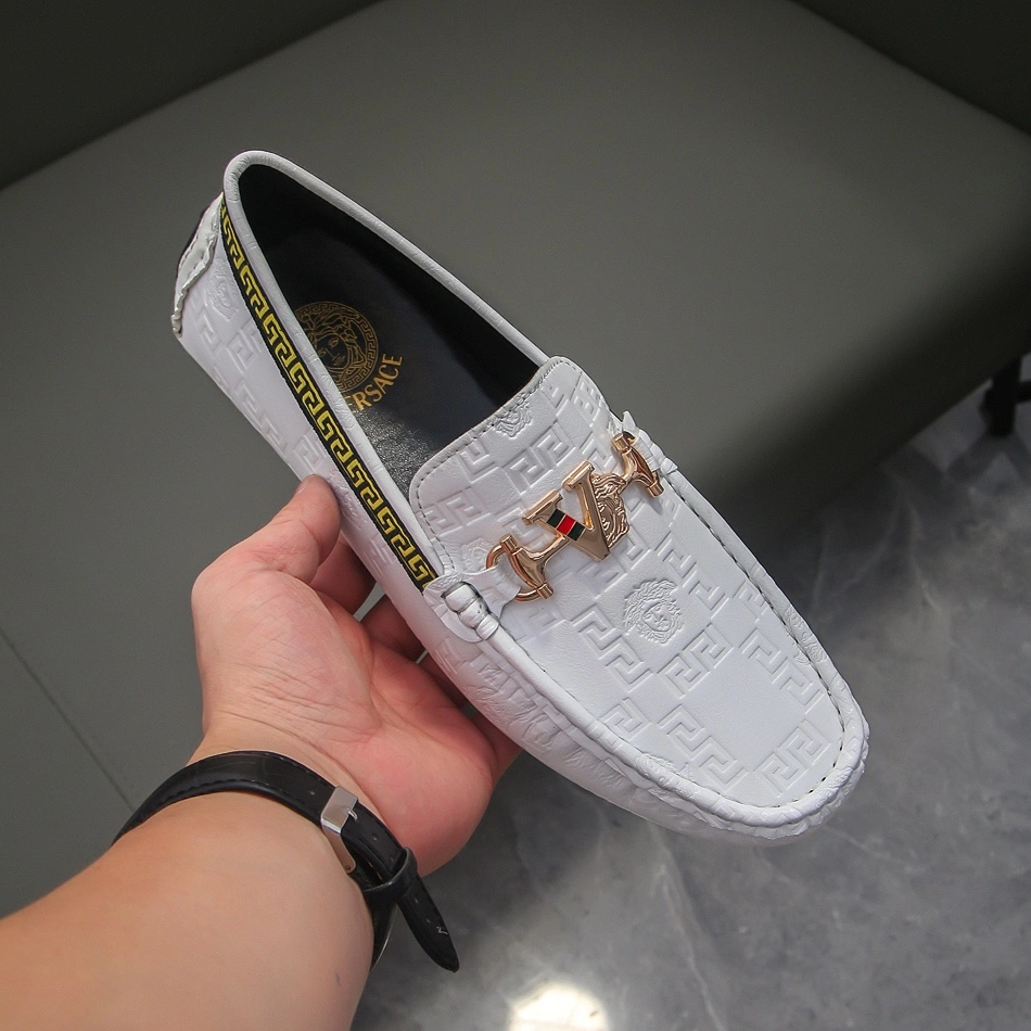 Compact 3168 Versace Leather Shoes For Men