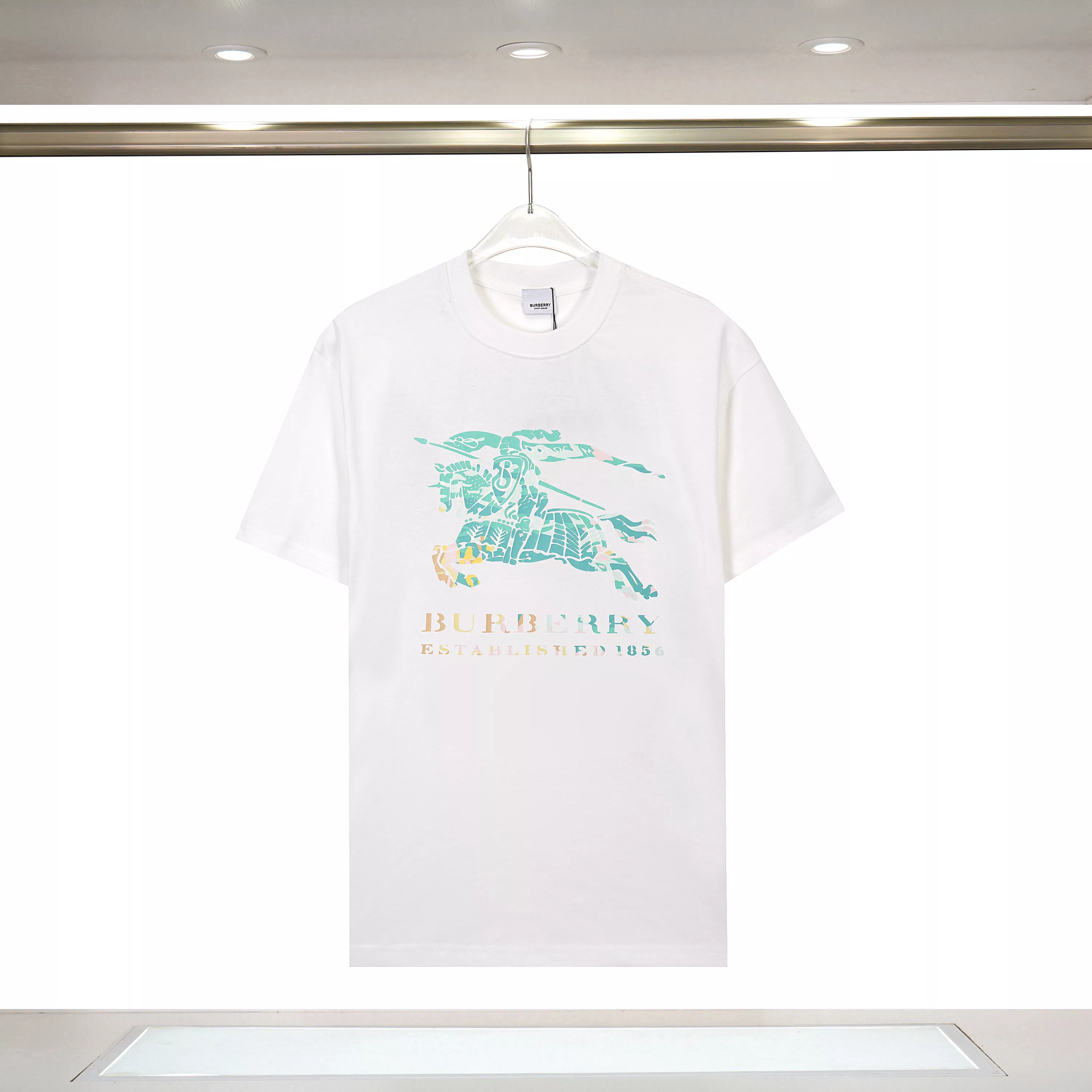 Compact 3292 Burberry T-Shirts Short Sleeved For Unisex