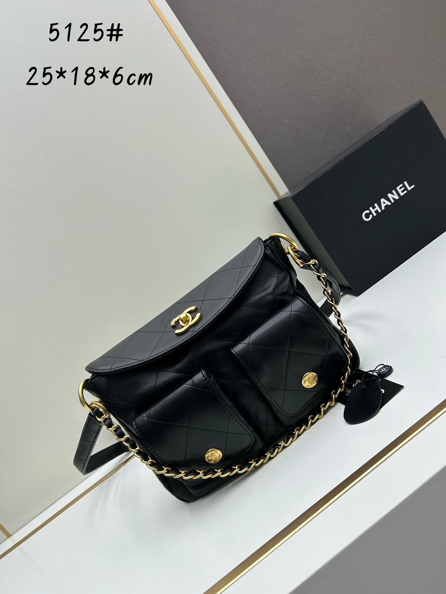 Compact 3338 Chanel AAA Quality Messenger Bags For Women