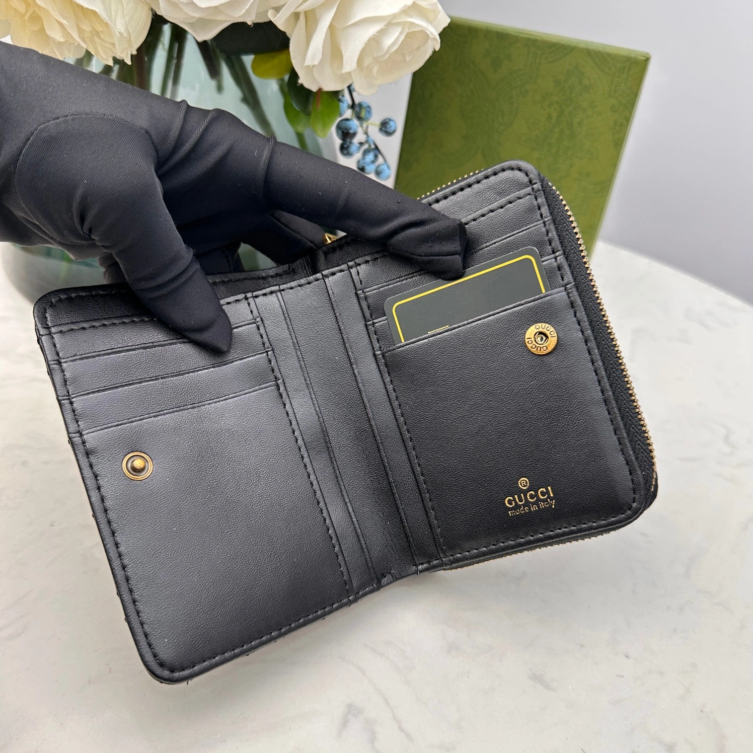 Compact 3676 Gucci AAA Quality Wallets For Women