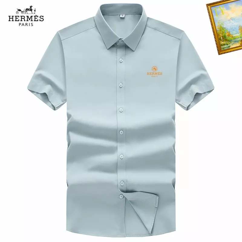 Compact 4640 Hermes Shirts Short Sleeved For Men