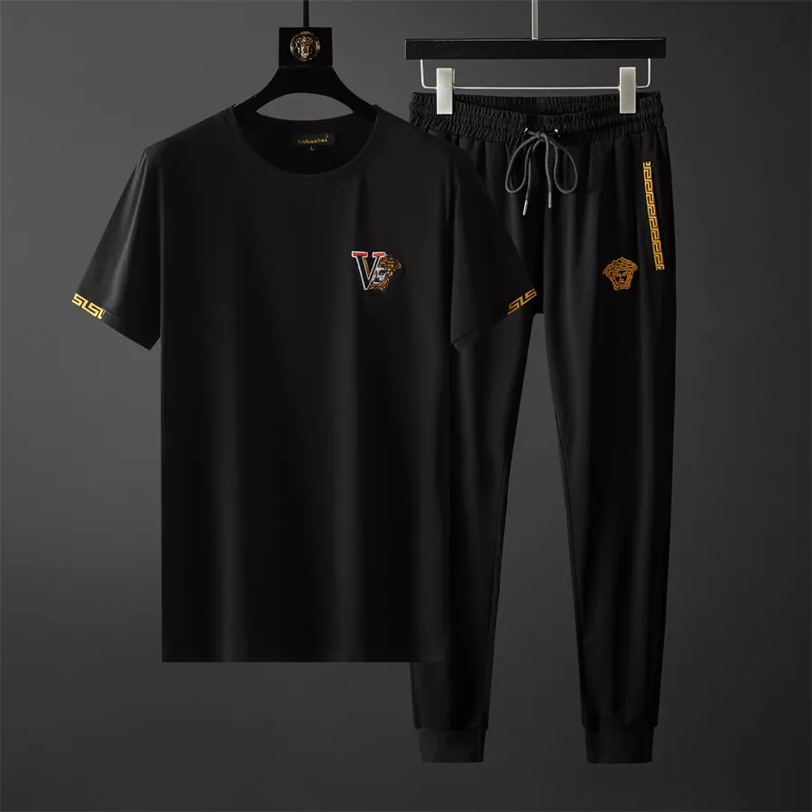 Compact 4782 Versace Tracksuits Short Sleeved For Men