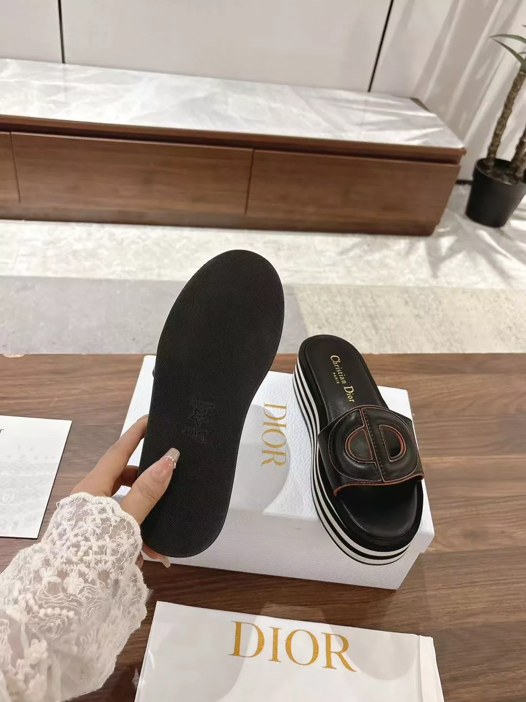 Compact 5223 Christian Dior Slippers For Women