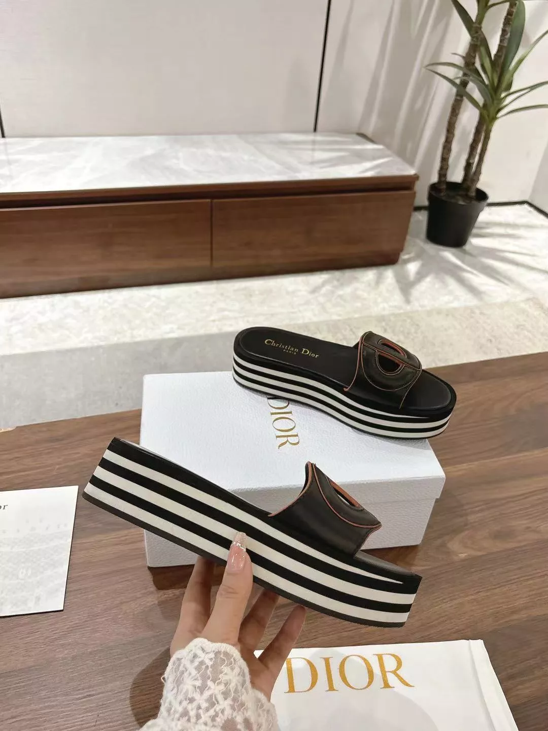Compact 5223 Christian Dior Slippers For Women