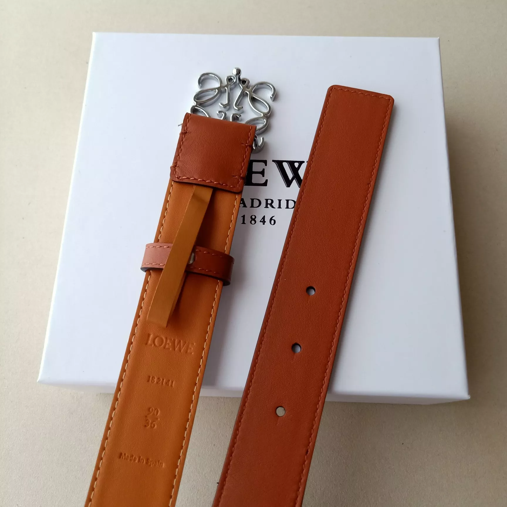 Compact 5268 LOEWE AAA Quality Belts In 3.2cm For Women