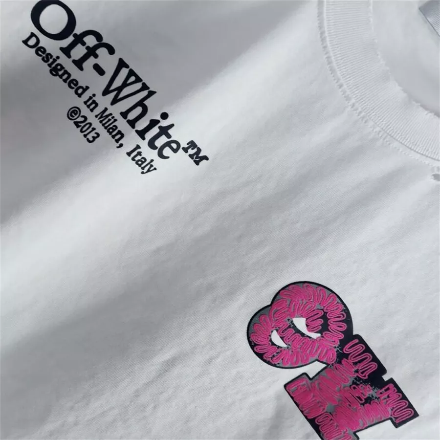 Compact 5414 Off-White T-Shirts Short Sleeved For Unisex