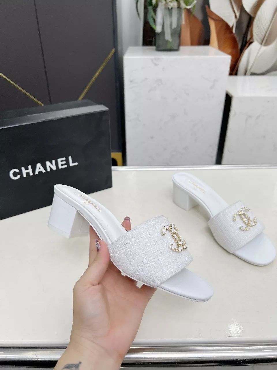 Compact 6538 Chanel Slippers For Women