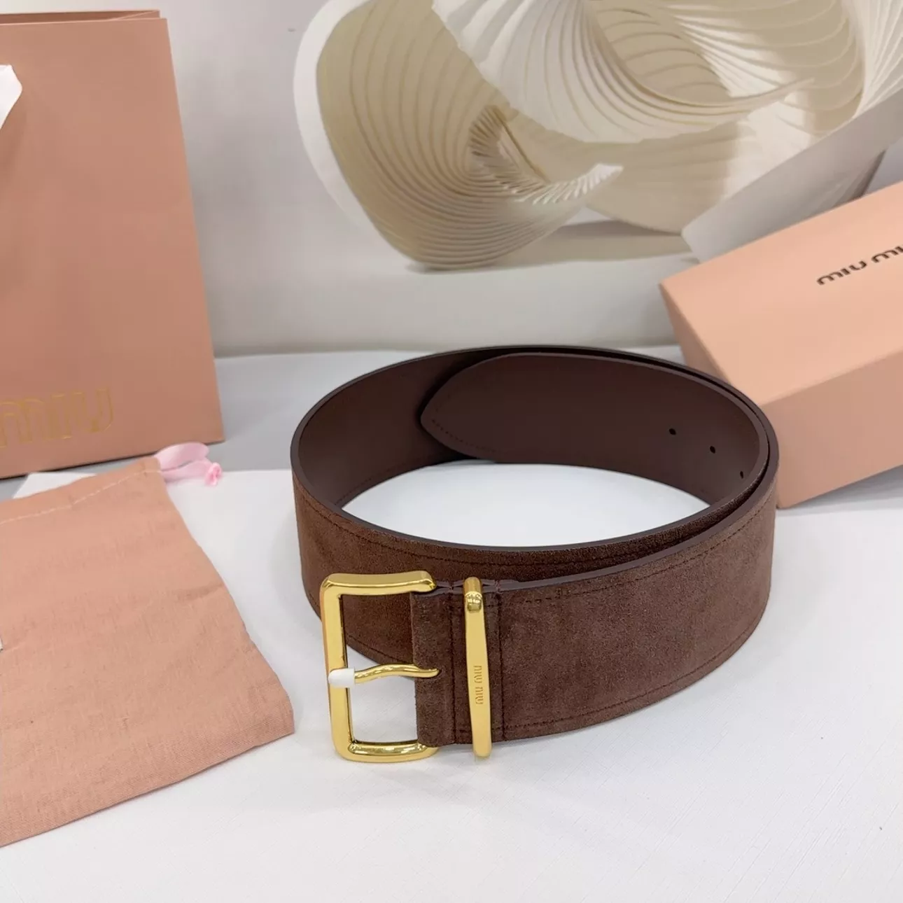 Compact 6554 MIU MIU AAA Quality Belts In 6.0cm For Women