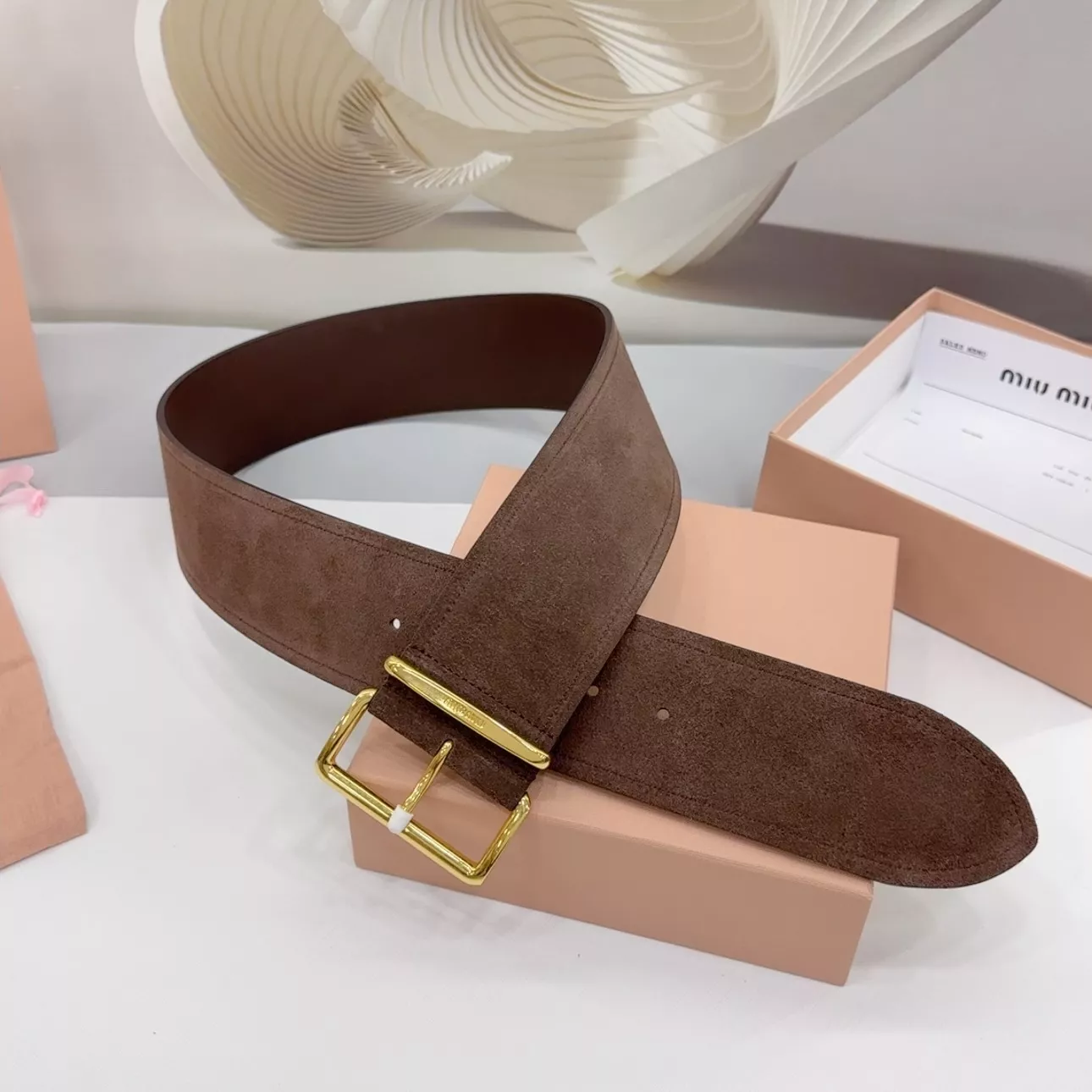 Compact 6554 MIU MIU AAA Quality Belts In 6.0cm For Women