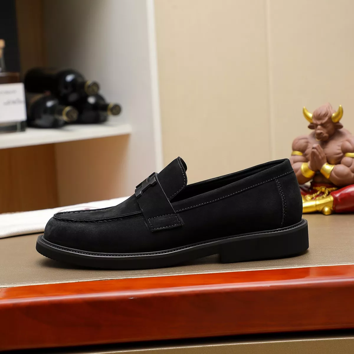 Compact 6579 Hermes Leather Shoes For Men