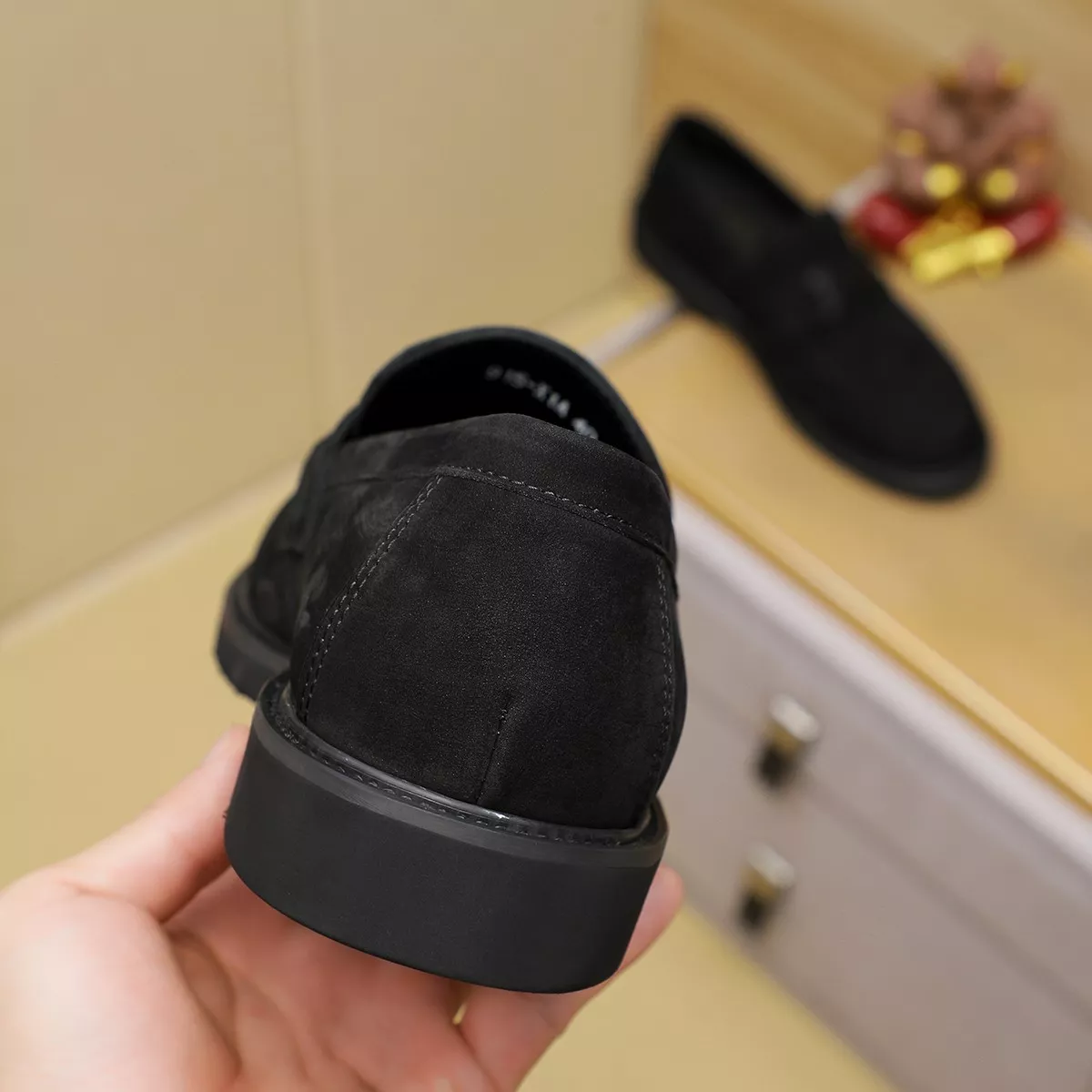 Compact 6579 Hermes Leather Shoes For Men