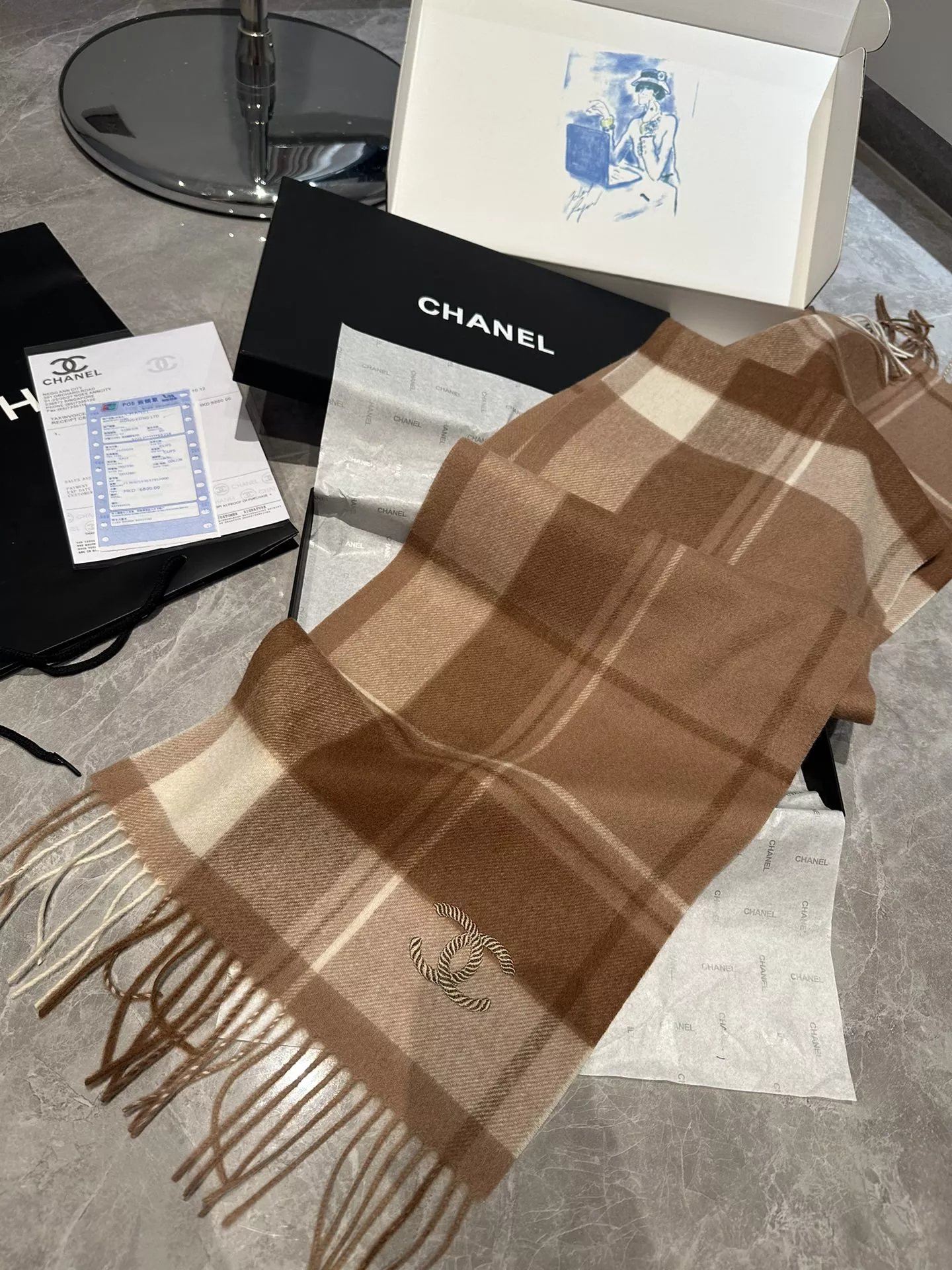 Compact 6613 Chanel Scarves For Women