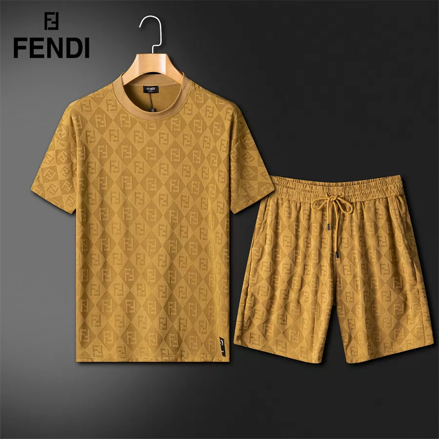 Compact 6662 Fendi Tracksuits Short Sleeved For Unisex