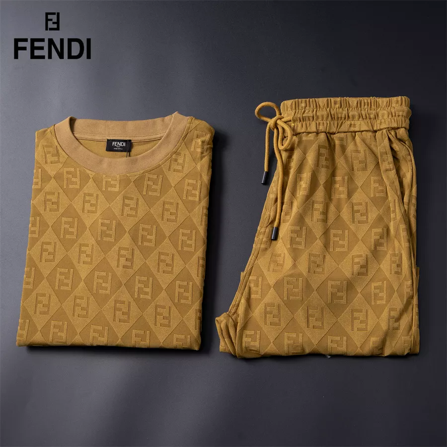 Compact 6662 Fendi Tracksuits Short Sleeved For Unisex