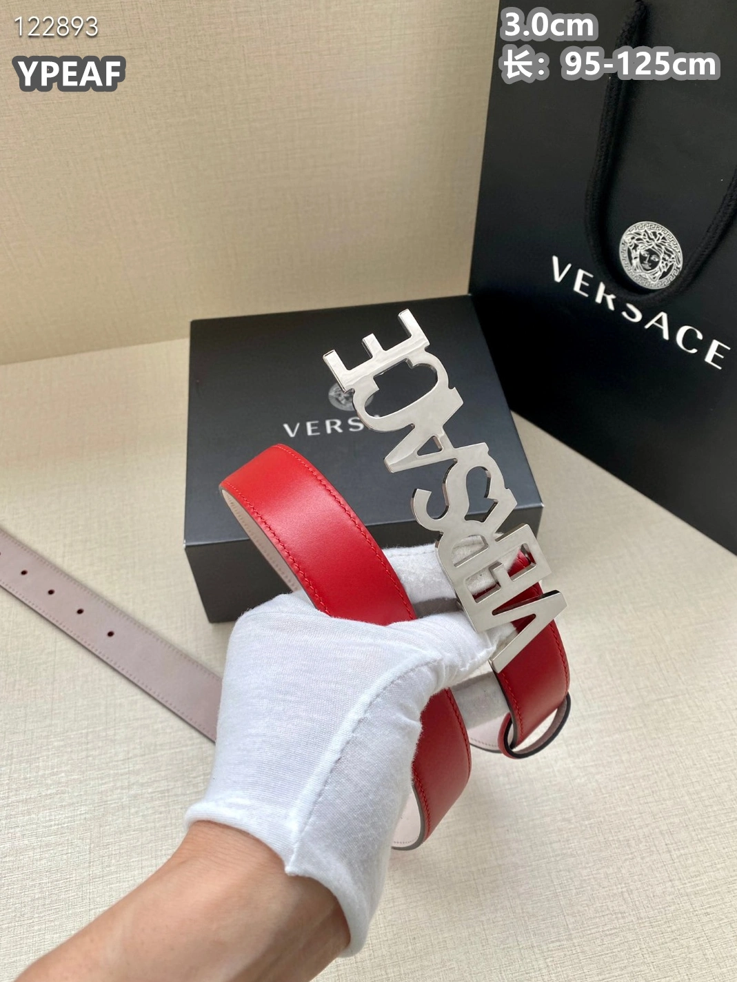 Compact 6696 Versace AAA Quality Belts For Unisex