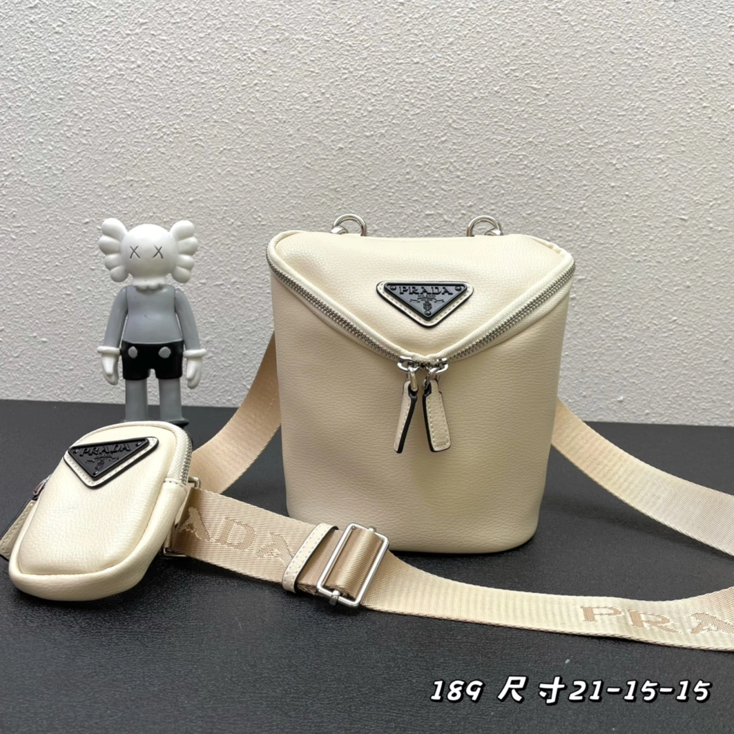 Compact 6806 Prada AAA Quality Messenger Bags For Unisex