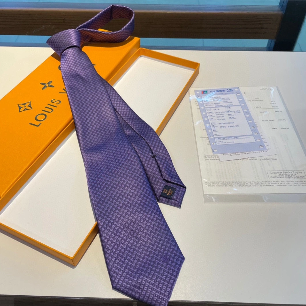 Compact 7171 Louis Vuitton LV Necktie For Men