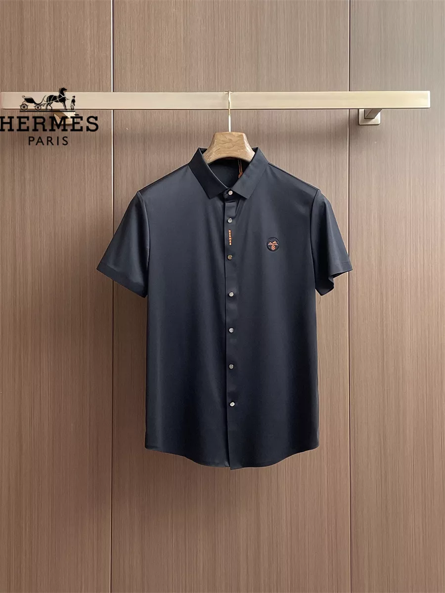 Compact 7251 Hermes Shirts Short Sleeved For Men