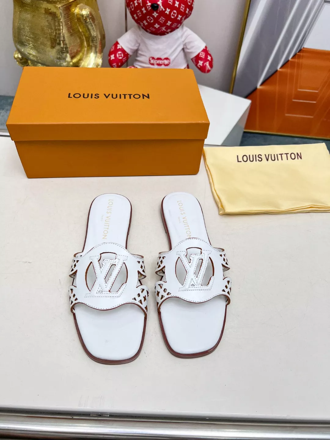 Compact 7434 Louis Vuitton Slippers For Women