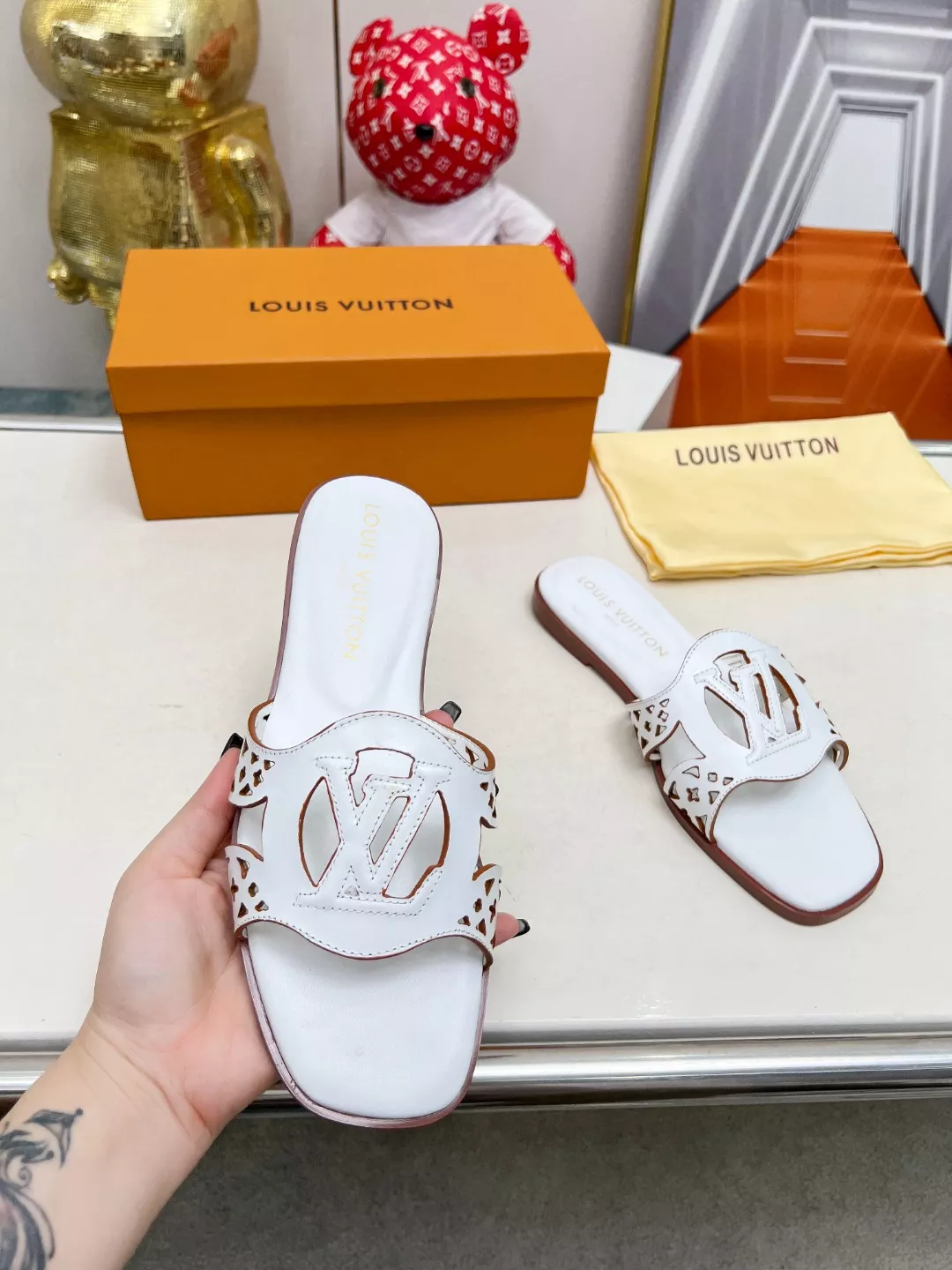 Compact 7434 Louis Vuitton Slippers For Women
