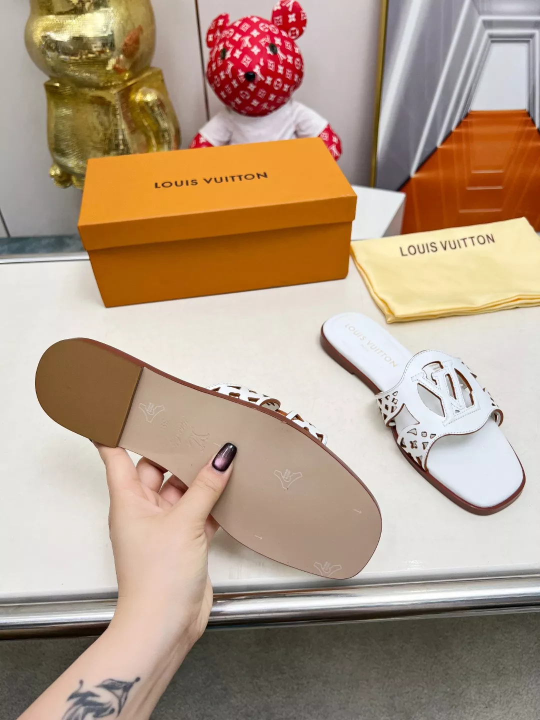 Compact 7434 Louis Vuitton Slippers For Women