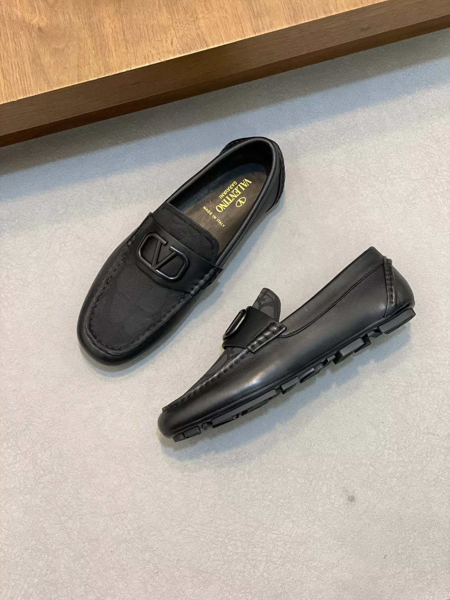 Compact 7461 Valentino Leather Shoes For Men