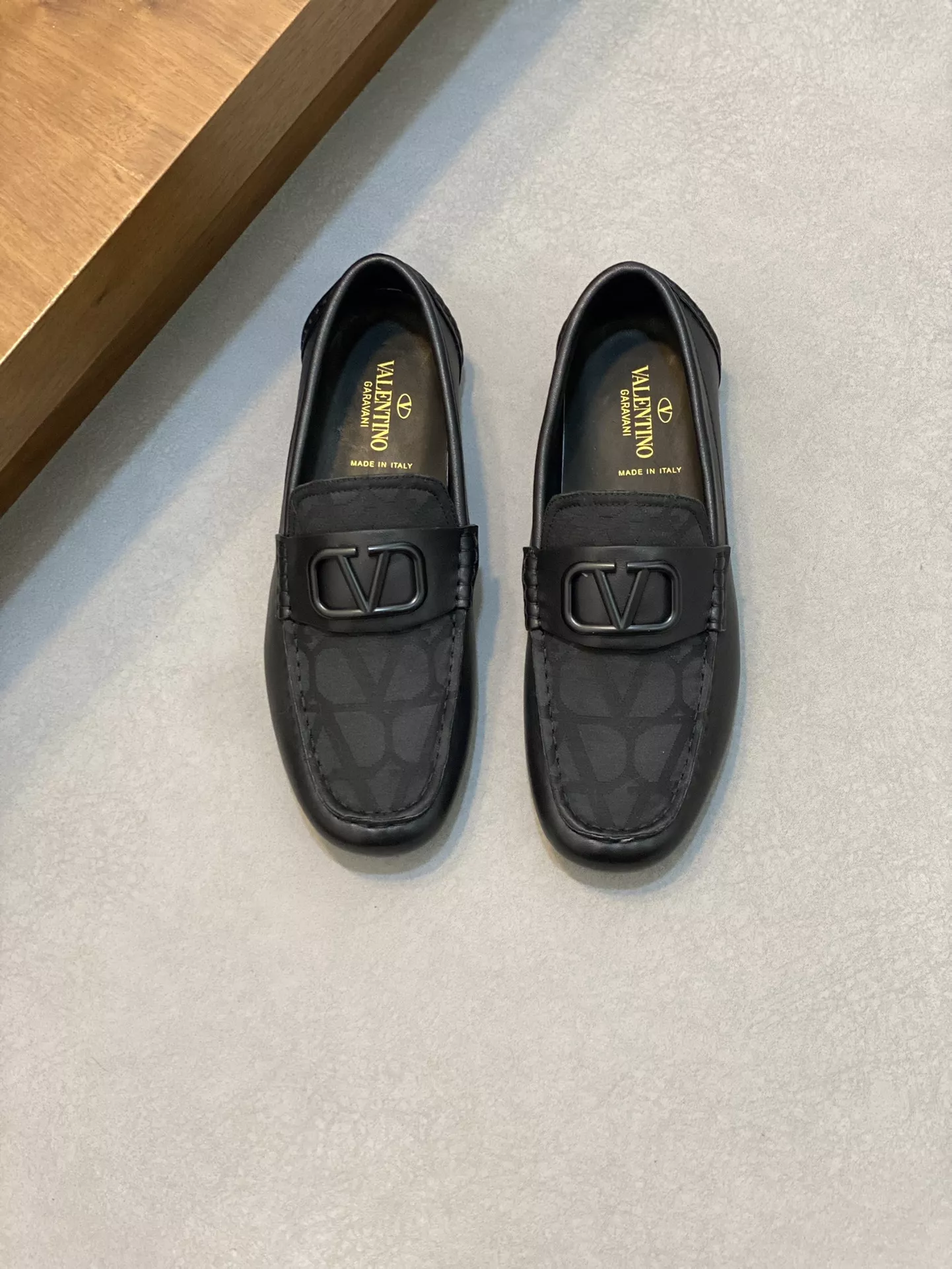 Compact 7461 Valentino Leather Shoes For Men