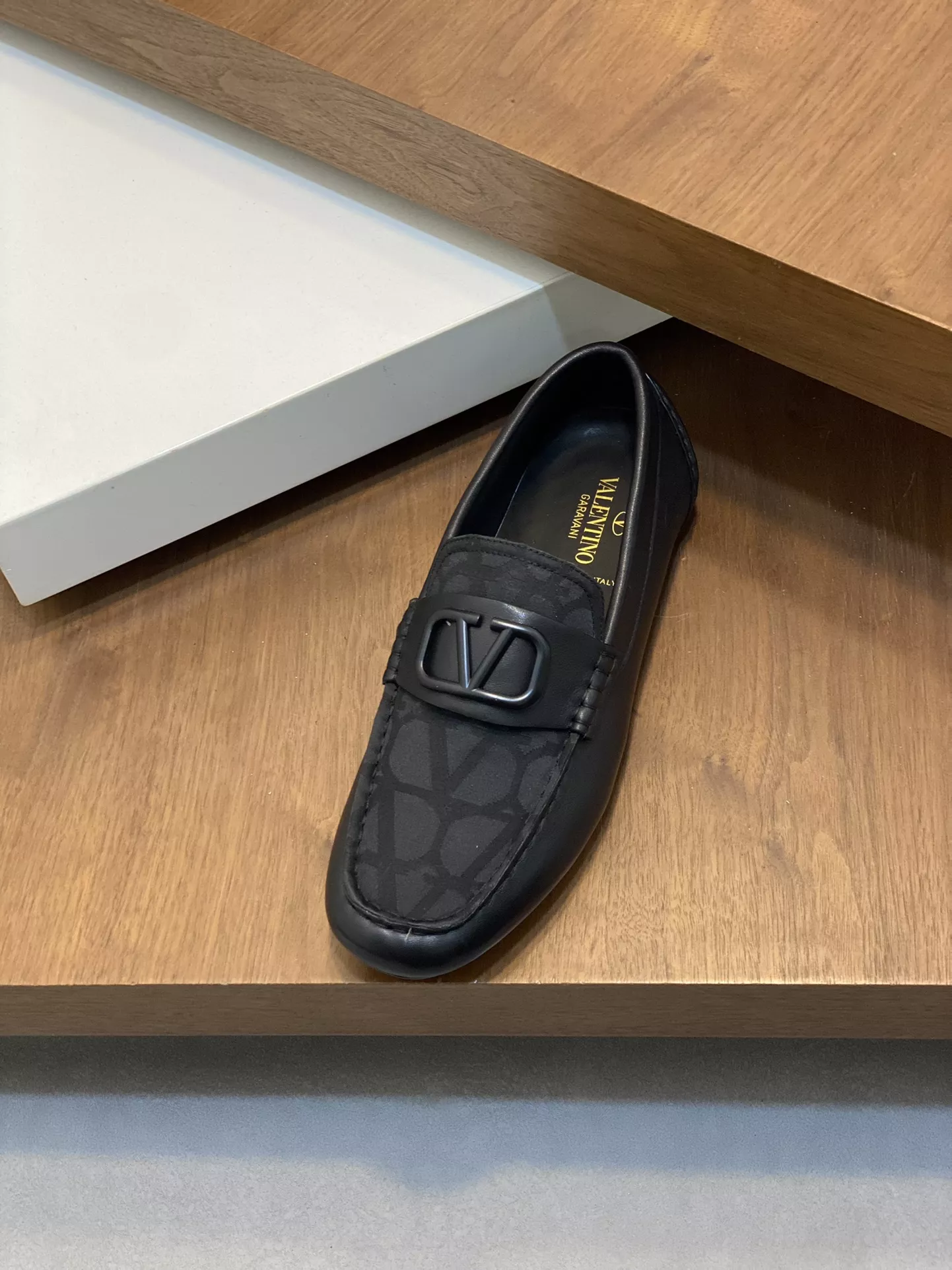 Compact 7461 Valentino Leather Shoes For Men