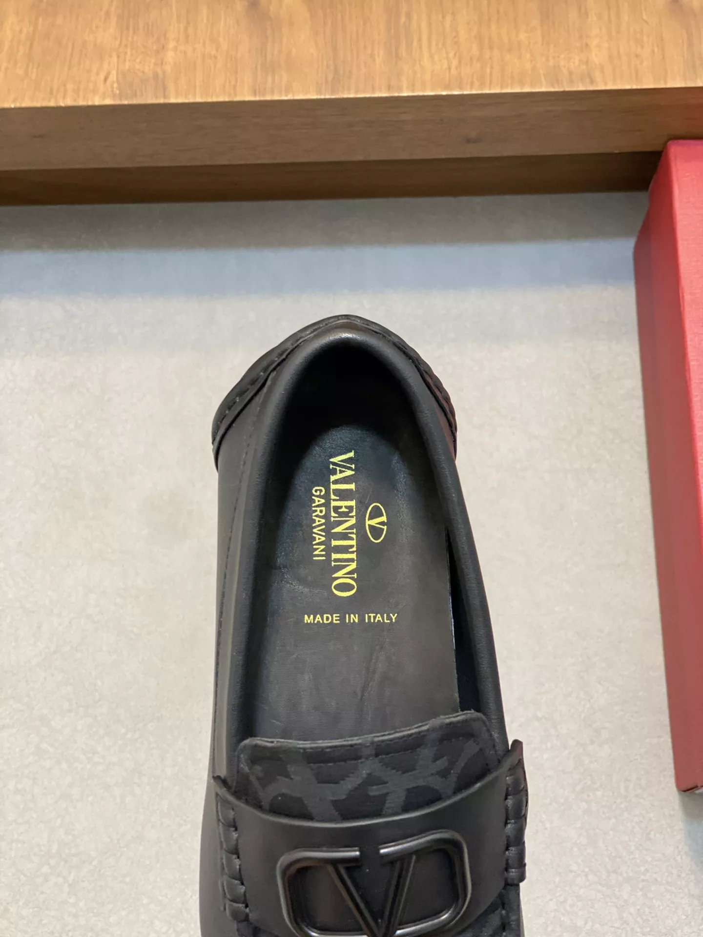 Compact 7461 Valentino Leather Shoes For Men