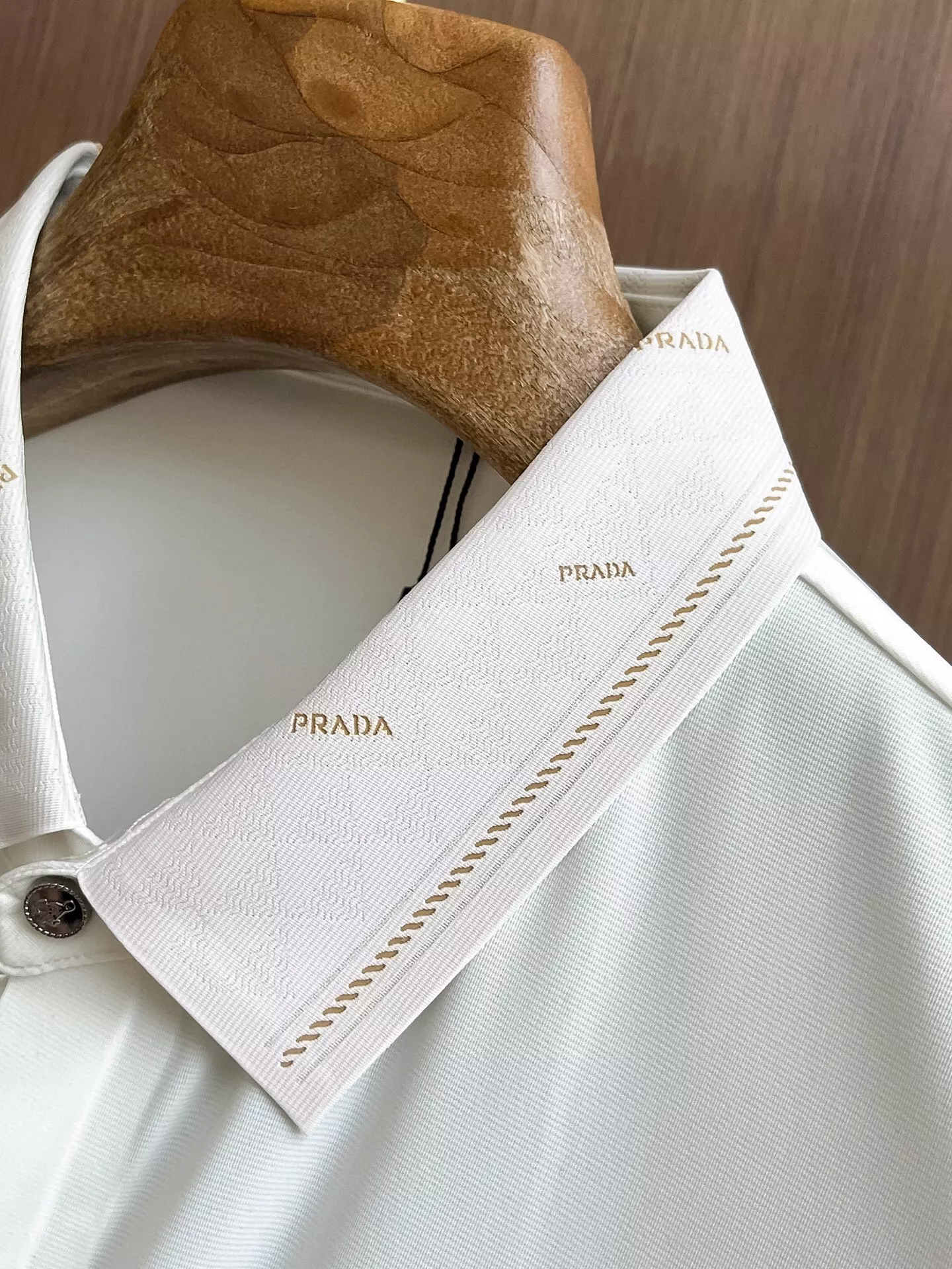 Compact 7682 Prada Shirts Short Sleeved For Men