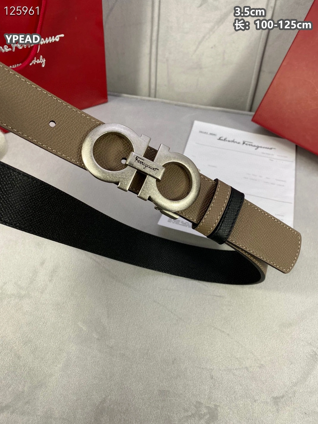 Compact 7711 Salvatore Ferragamo AAA Quality Belts For Men