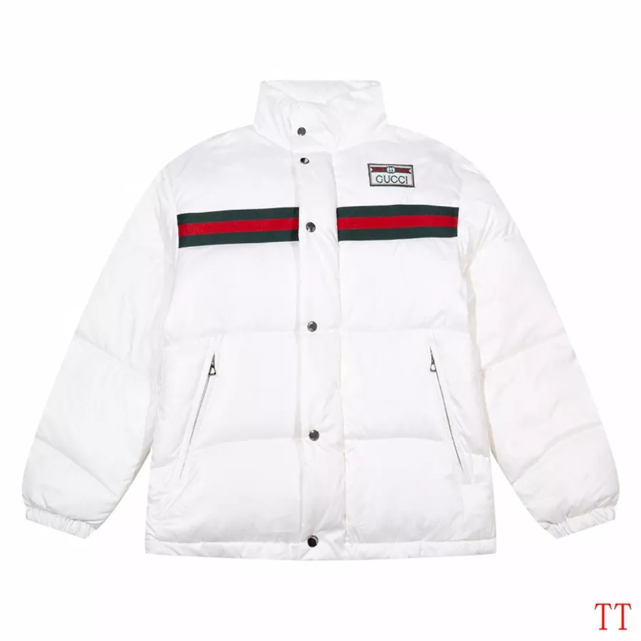 Compact 7739 Gucci Down Feather Coat Long Sleeved For Men