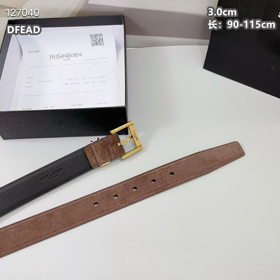 Compact 7956 Yves Saint Laurent AAA Quality Belts For Women