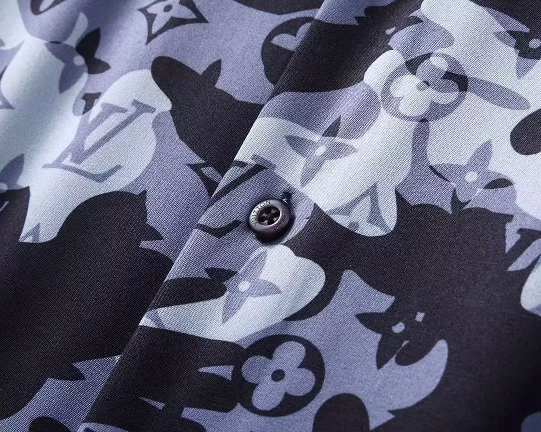 Compact 7960 Louis Vuitton LV Shirts Long Sleeved For Men