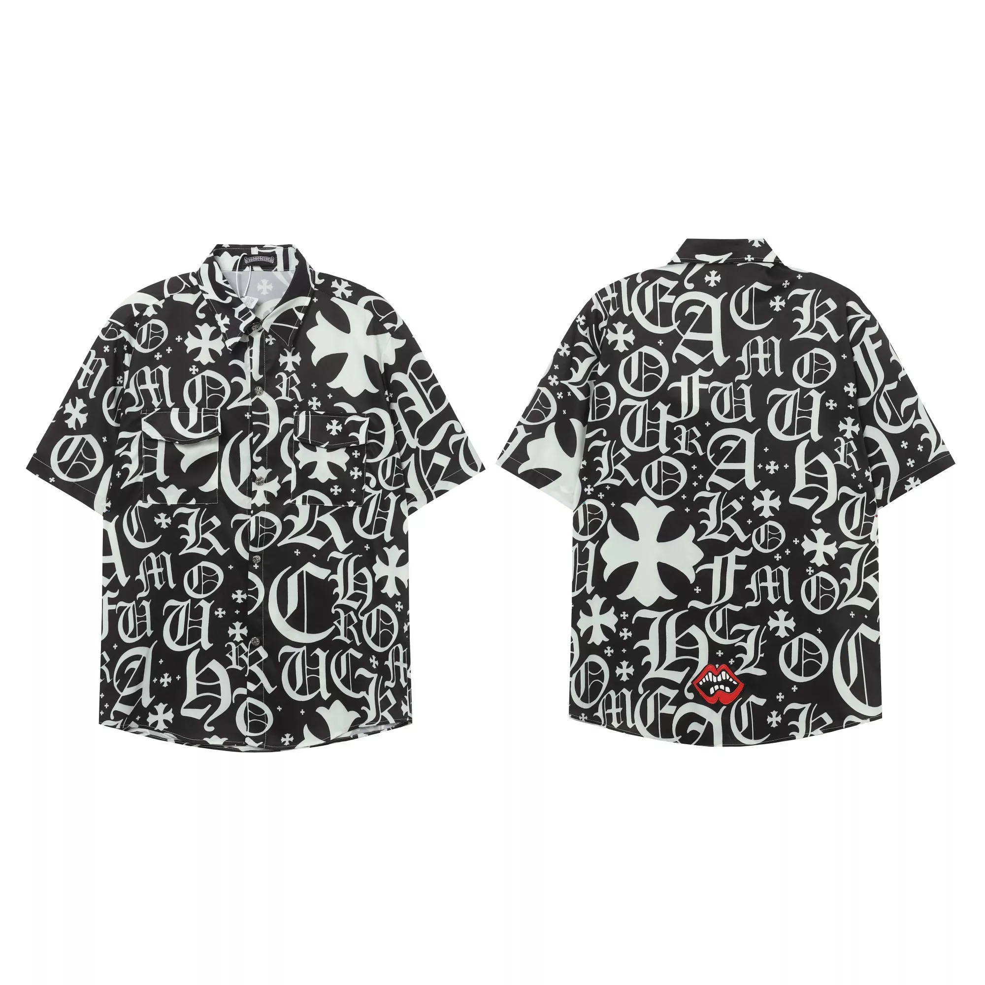 Compact 8463 Chrome Hearts Shirts Short Sleeved For Unisex