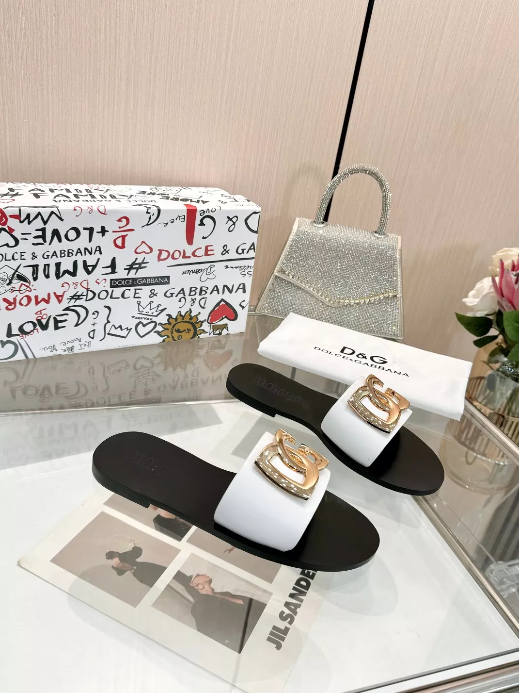 Compact 8530 Dolce & Gabbana D&G Slippers For Women