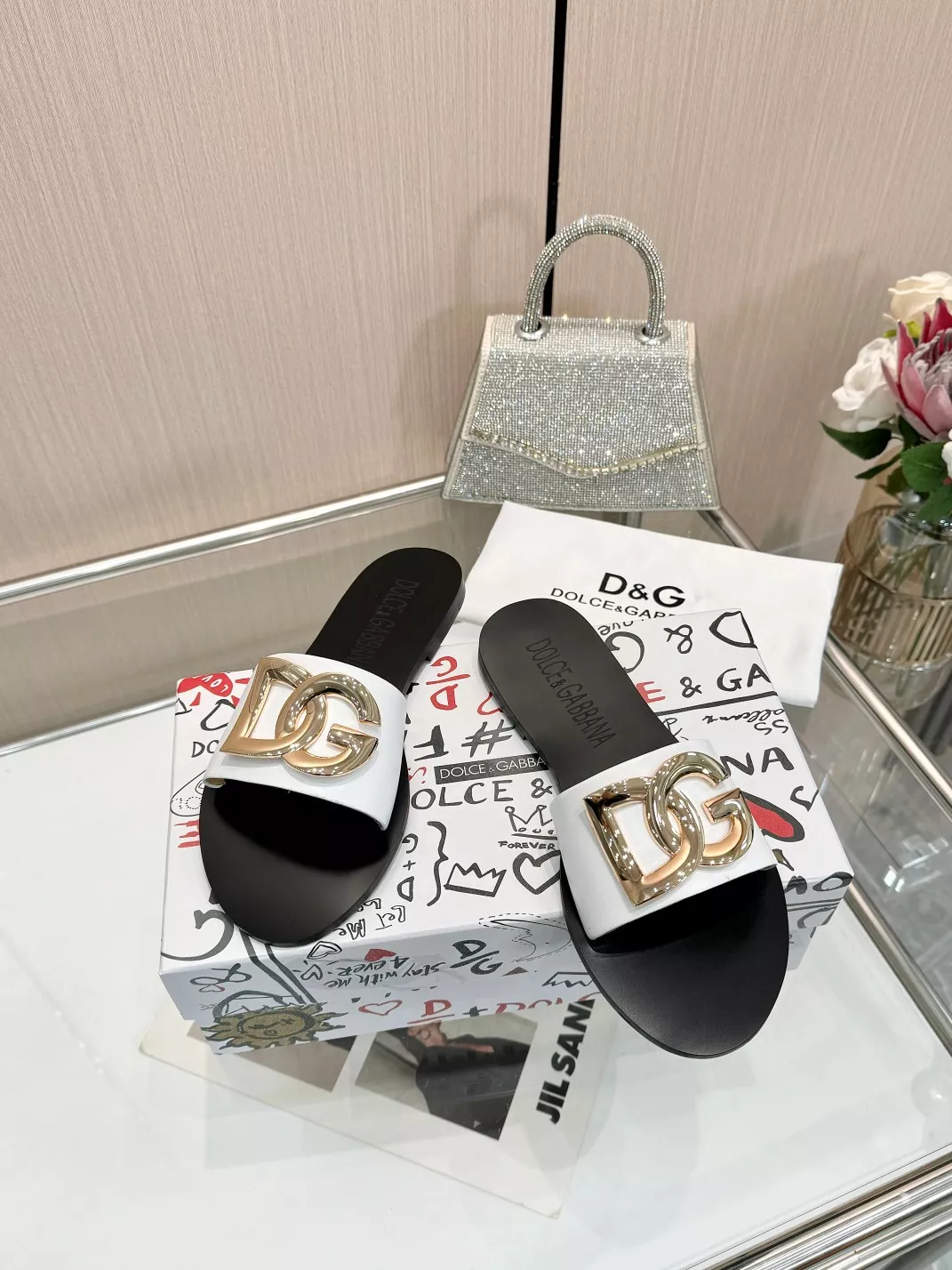 Compact 8530 Dolce & Gabbana D&G Slippers For Women